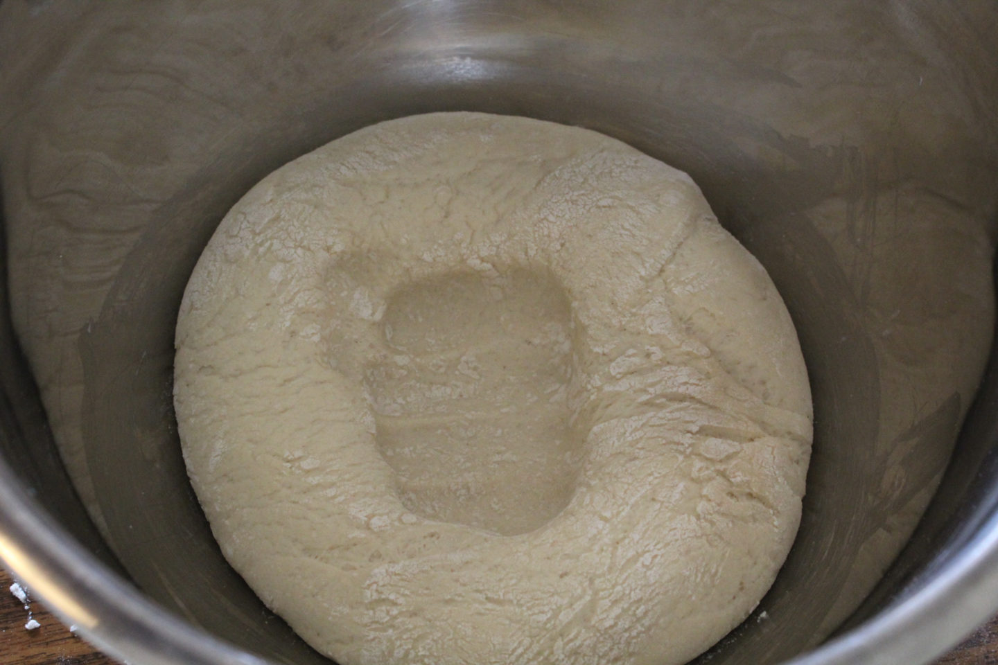 punch the dough to get the air out of the dough