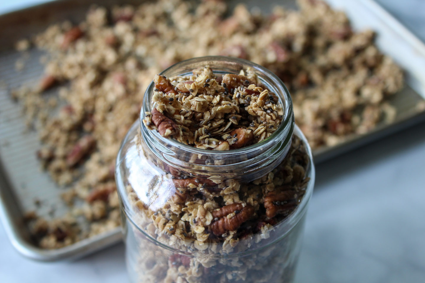a pic of my salted maple granola