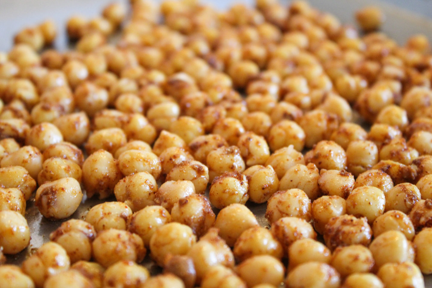 A picture of chili lime roasted chickpeas