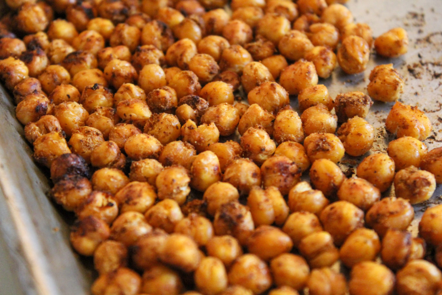 A picture of chili lime roasted chickpeas