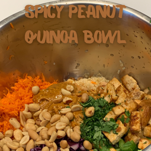 Spicy Peanut Tofu Meal Prep Bowls - Stephanie Kay Nutrition