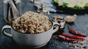 Easy Spicy Peanut Quinoa Bowl (High Protein Meal Prep)